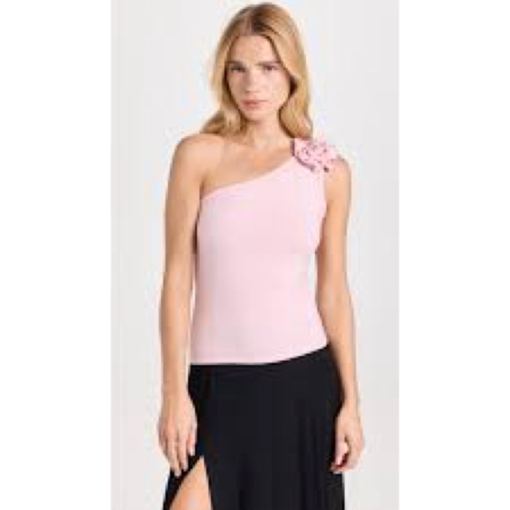 REFORMATION Camellia Pink Top with flower 🌸